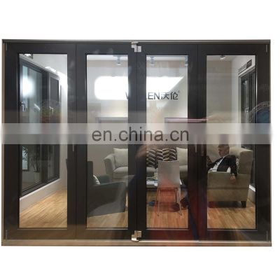 NFRC AS2047 standard cheap internal external 5 panel aluminium bi fold folding folded balcony patio doors