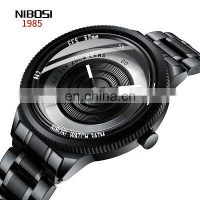 NIBOSI 2359 Luxury Business Men Waterproof Stainless Steel Watch Top Brand Mens Quartz Watches