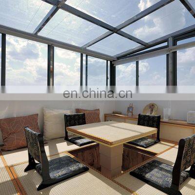 Aluminum Summer Garden Free Standing Glass House Sun Room Sunrooms
