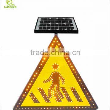 Hot Sale Aluminum LED Solar Triangle Traffic Warning Sign Board