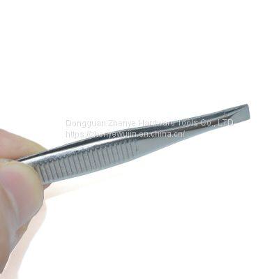 Flat Head Tweezers Plucking Eyebrow Clip Plucking Forceps Small Tweezers Tool Artifact Beard Men Eyebrow Shaving