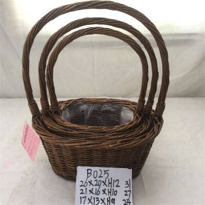 Wicker Willow Picnic Basket Hamper  Wicker Basket Collapsible  Wicker  China Supplies