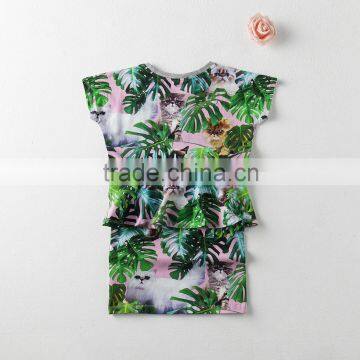 Girls Tight Dress With All Over Printing photo-2