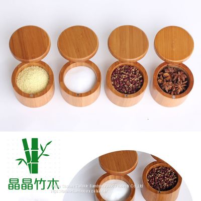 bamboo salt stroage box, bamboo kitchen tool totally bamboo wooden item