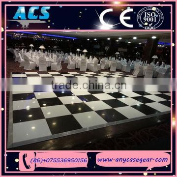 ACS portable decoration events hall white and black used dance floor