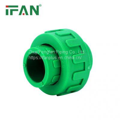 IFAN Plumbing Material PPR Pipe Fitting High Pressure Green Union Tube Fittings