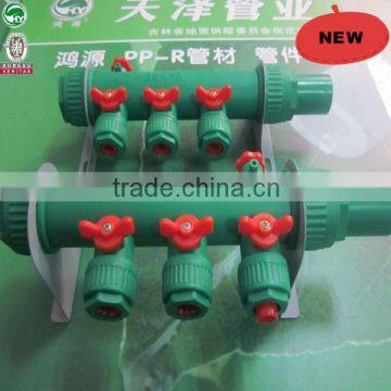 PP-R water segregator/Plastic water distributor/More efficient than brass manifold