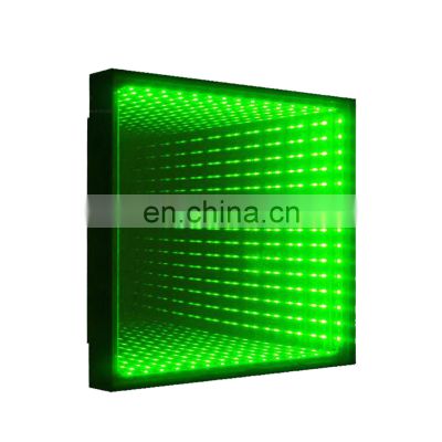 Factory direct sale Magnet 3d Led Dance Floor Mirror Dance Floors club Tunnel Mirror Led stage light