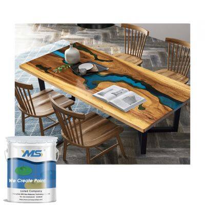 Free sample YMS coatings Epoxy 2k Transparent Paint For Wood Table epoxy resin ethoxyline resin epikote