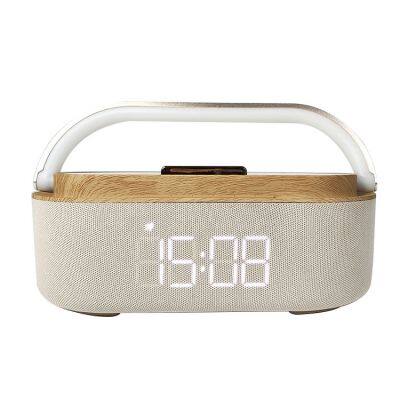 Bluetooth Speaker with Alarm Clock Wireless Multimedia Speaker Phone Stand Wireless Speaker With Dimmable LED Display