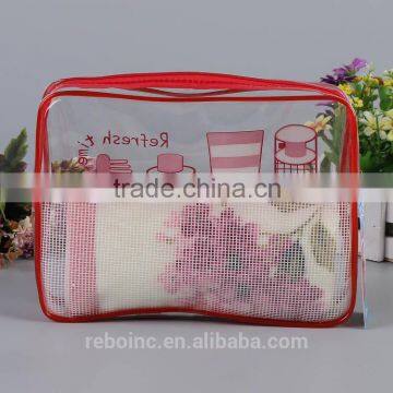 Reboinc-X7 Printed Clear Pvc Cosmetic Bag for Travel Set Piping Pvc Vinyl Cosmetic Bag Travel Kit photo-6