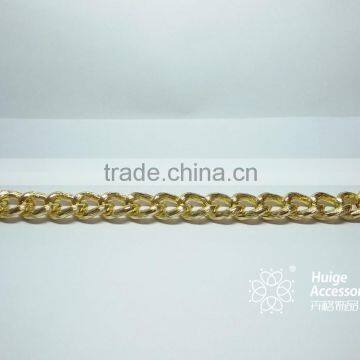 fashion gold plated aluminium link chain wholesale