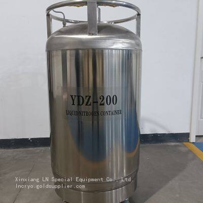 Self Pressurized Tank YDZ-200 High-quality Laboratory Stainless Steel Liquid Nitrogen Tank photo-2