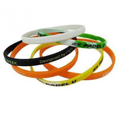 Hot Sale Factory Price Supply Stylish Minimalist Design 5mm Wide Thin Student Couple Sports Custom Silicone Wristband