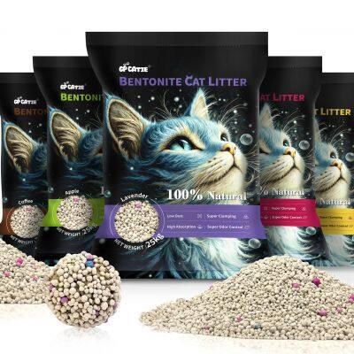 Crushed bentonite cat litter