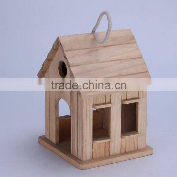 Factory directly hot sale wooden imitation style bird house bird cage