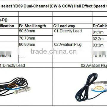 YD69 CW/CCW Measurement Speed Sensor photo-2