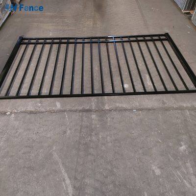 Низкоуглеродистая сталь, забор из вертикальных балок размером 6x8 футов с остроконечными вершинами, простая сборка, экологически чистый забор для открытых дворов