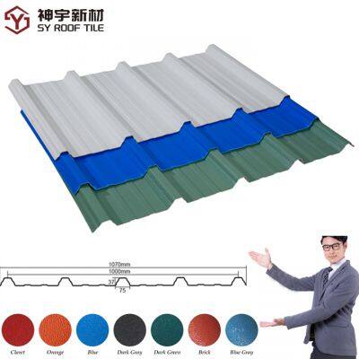 Traditional Tejas De UPVC Durable Lmpact Telha De PVC Roof Tile For Warehouse Factory
