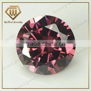 8.0mm Round brilliant cut wholesale smoke cz stone gemstone