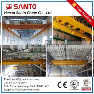 Double Beam Traveling Double Hoist Trolley Overhead Crane For Lifting goods