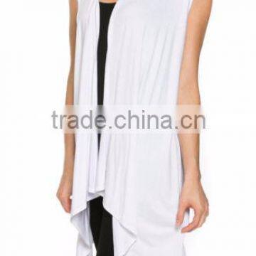 2015 Fashion Plus Size Solid Color Sleeveless Knit Waistcoat Cardigan Jacket Women's Clothing Coats photo-2