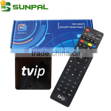 mini OTT set top box TVIP 410 box with dual OS android 4.4 Linux iptv box