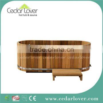 Outdoor mini spa hot tube wood two person spa