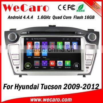 Wecaro WC-HIX7013 Android 4.4.4 car dvd player quad core radio dvd for hyundai tucson audio system bluetooth 2009-2012