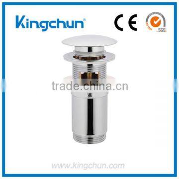 Hot sale chrome basin sink tap luxury push button pop up click clack waste