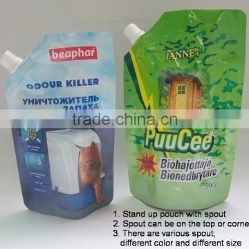 resealable stand up pouch/stand up spout pouch for juice packaging