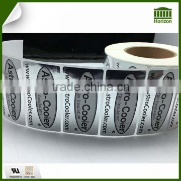 Bright Sliver BOPP Adhesive Sticker Labels