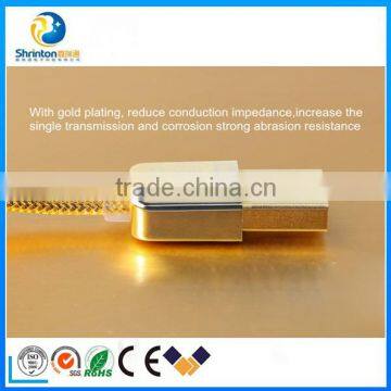 Fashionable REMAX Golden TPE Material 2.1A USB Data Cable and Fast Charging Cable for IPhone 5/6 photo-3