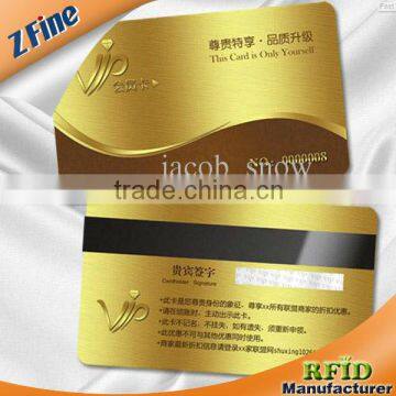 Plastic Golden Metallic Upscale CR-80 Business Card