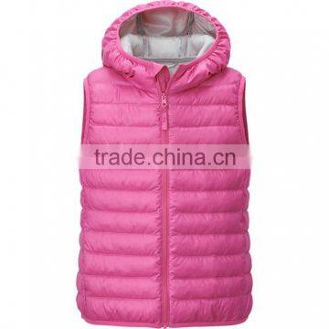 fashion 100% polyester custom women winter vest wholesale