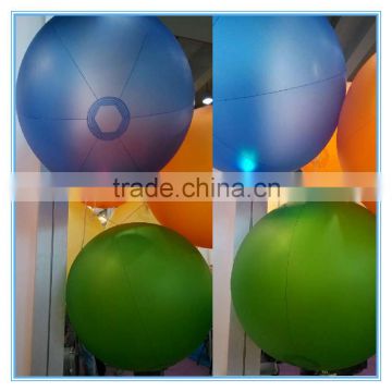 PVC inflatable glitter ball, inflatable flashing beach ball