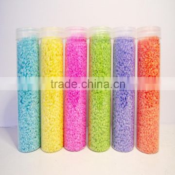 Newest Multicolored Sand Decoration Ceremony DIY Sand Colorful For Home,Wedding,Party Glass Vase Decor