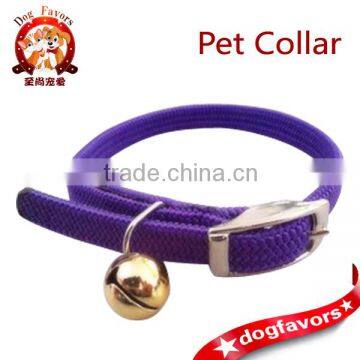 Small dog collar, cat collar, elastic collar with bells