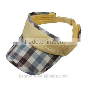 Checked design children custom baseball cap factory supply