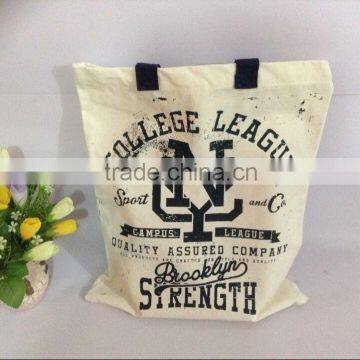 one color silk printing 38cm x 44.5cm Cotton Shopping bag