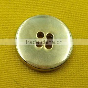 Ligh Glod High Gloss NF 4 Holes Sew-on Metal Button For Ladies Wear --- MS3426 photo-3