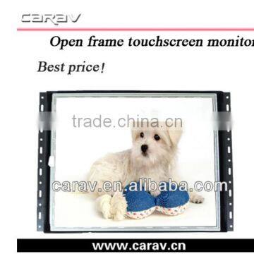 High quality competitive price China supplier 15 inch open frame with infrared/saw touchscreen