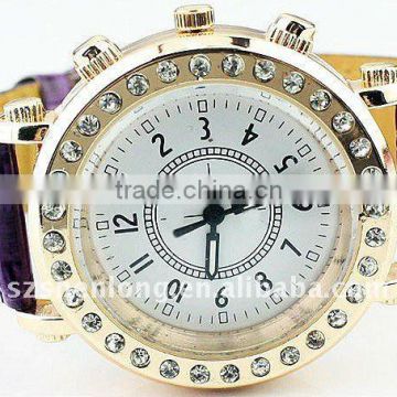 HOT!!! fashion customized design diamond quartz watch