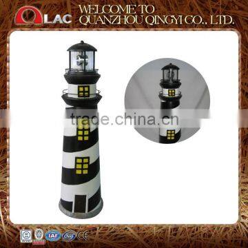 promotional garden decoration lighthouse with solar light