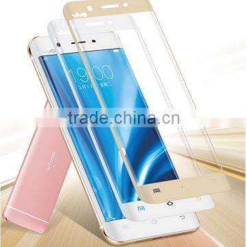 For ViVO X Play5 Curved Glass Screen Protector Factory Price Silk Print.