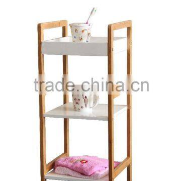 3 Tiers Bamboo Conner Storage Shelf bathroom conner rack