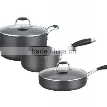 5PCS Aluminium Hard Anodized Non Stick Coating Cookware Set C1110