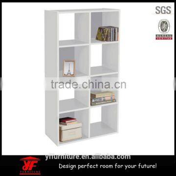 8 Unit WOODEN WALL FLOATING STORAGE DISPLAY SHELF BOOKCASE