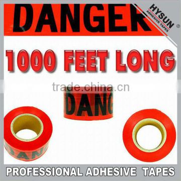 Non-adhesive warning strip tape