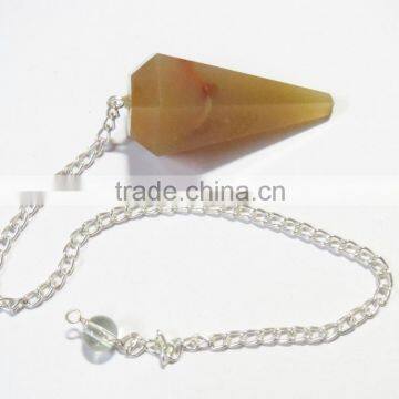 6-Facet Natural Agate Gemstone Pendulums photo-5